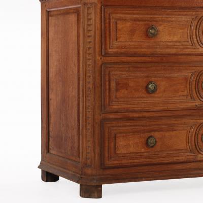 French Oak Commode Late 18th C 