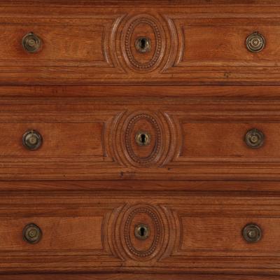 French Oak Commode Late 18th C 