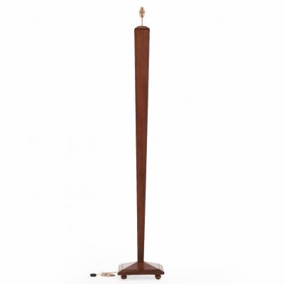 French Oak Floor Lamp in Angular Form C 1940 