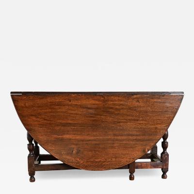French Oak Gate Leg Drop leaf Dining Table