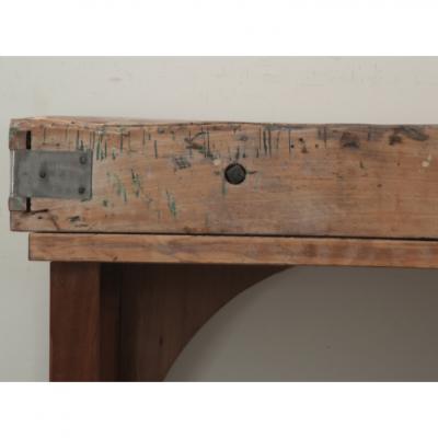 French Oak and Pine Butcher Block Table