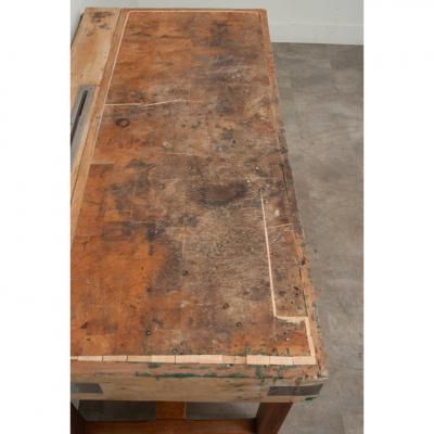 French Oak and Pine Butcher Block Table