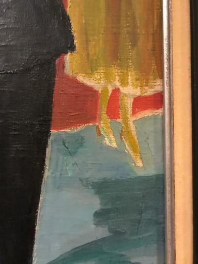 French Oil on Canvas by Rene Mendes of the Ballroom