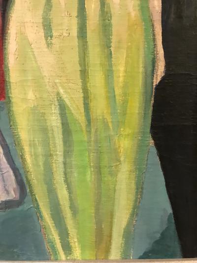 French Oil on Canvas by Rene Mendes of the Ballroom