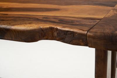 French Olive Wood Dining Table France 1970s
