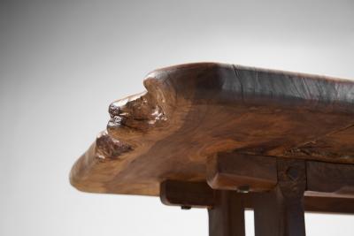 French Olive Wood Dining Table France 1970s