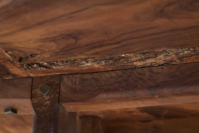 French Olive Wood Dining Table France 1970s