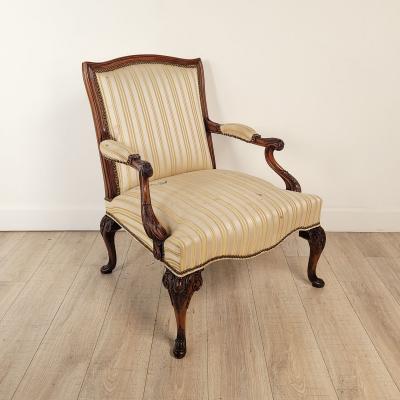 French Open Armchair in the Louis XIV Style 19th Century