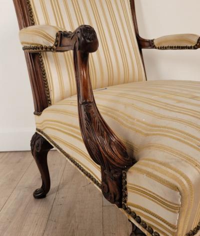 French Open Armchair in the Louis XIV Style 19th Century