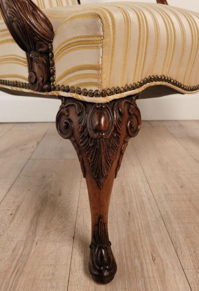 French Open Armchair in the Louis XIV Style 19th Century