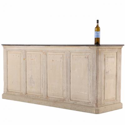 French Painted Counter with Belgian Bluestone Top C 1880