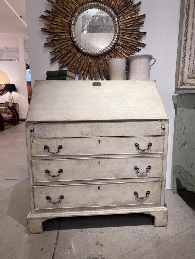 French Painted Secretary Desk with Fallfront Mid 19th Century