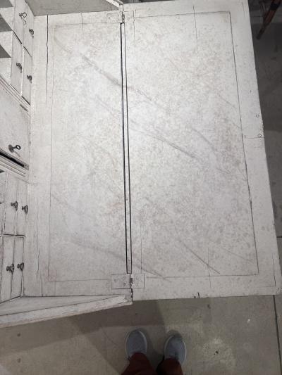 French Painted Secretary Desk with Fallfront Mid 19th Century