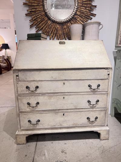 French Painted Secretary Desk with Fallfront Mid 19th Century