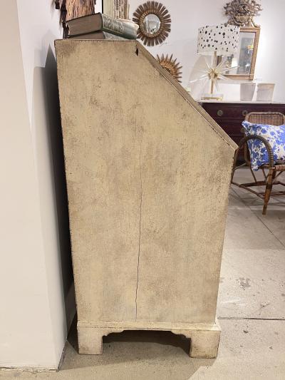 French Painted Secretary Desk with Fallfront Mid 19th Century