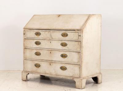 French Painted Secretary Desk with Fallfront Mid 19th century