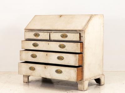 French Painted Secretary Desk with Fallfront Mid 19th century