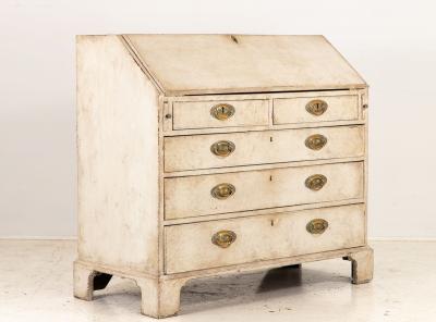 French Painted Secretary Desk with Fallfront Mid 19th century