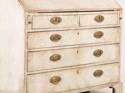 French Painted Secretary Desk with Fallfront Mid 19th century