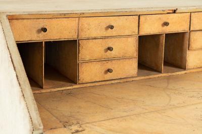 French Painted Secretary Desk with Fallfront Mid 19th century