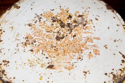 French Painted Tole Garden Table