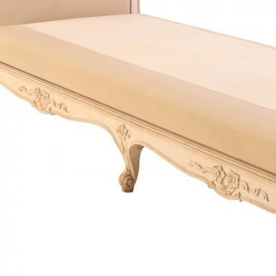 French Painted and Carved Louis XV Style Daybed C 1940 