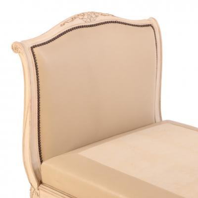 French Painted and Carved Louis XV Style Daybed C 1940 
