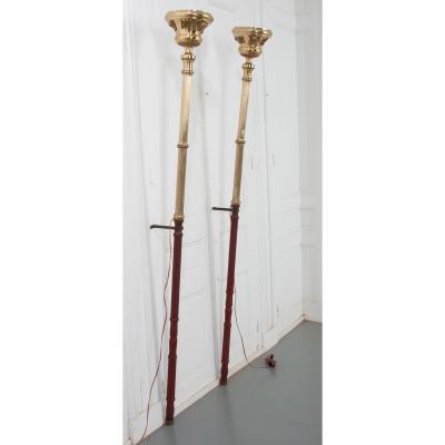 French Pair of 19th Century Altar Torches