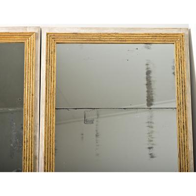 French Pair of Louis XVI Style Gilt Mirrors