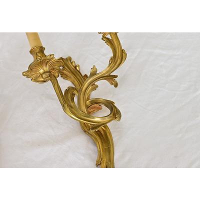 French Pair of Period Louis XV Wall Sconces