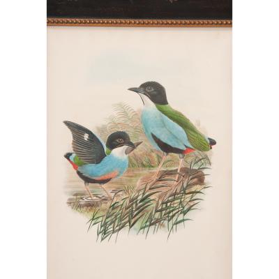 French Pair of Reproduction Framed Lithographs