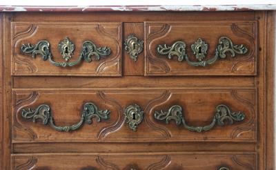 French Parisian 18th Century Marble Top Commode