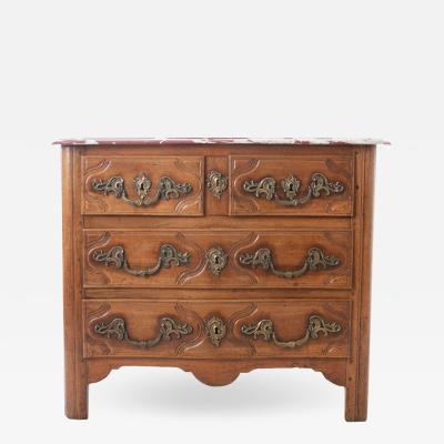 French Parisian 18th Century Marble Top Commode