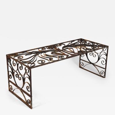 French Parisian Balcony Railing Transformed Into Coffee Table