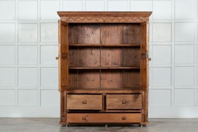 French Pine Armoire Housekeepers Cupboard