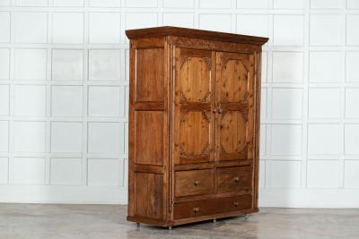 French Pine Armoire Housekeepers Cupboard