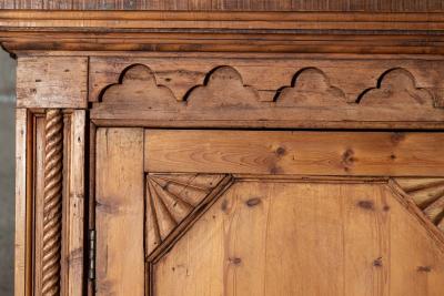 French Pine Armoire Housekeepers Cupboard