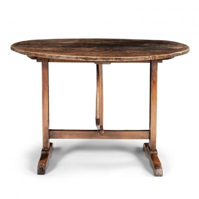 French Pine and Fruitwood Wine Tasting Table