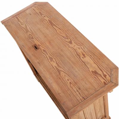 French Pitch Pine Counter Bar C 1880 