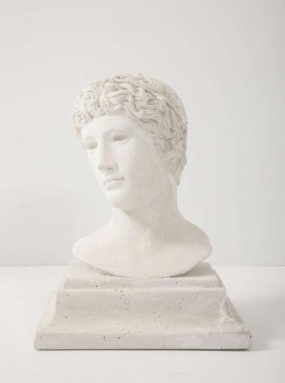 French Plaster Bust of a Classical Youth