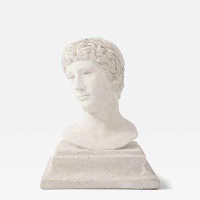 French Plaster Bust of a Classical Youth
