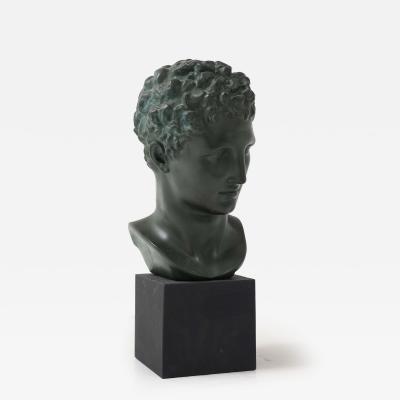 French Plaster Dark Herm s Bust
