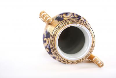 French Porcelain Decorative Vase Side Handles