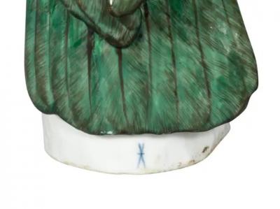French Porcelain Figure of a Parrot