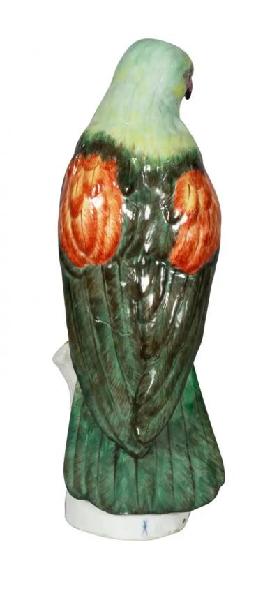 French Porcelain Figure of a Parrot