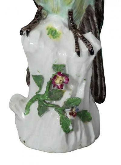 French Porcelain Figure of a Parrot