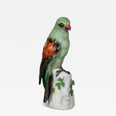 French Porcelain Figure of a Parrot