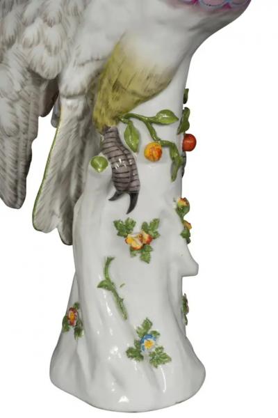 French Porcelain Figure of a Parrot