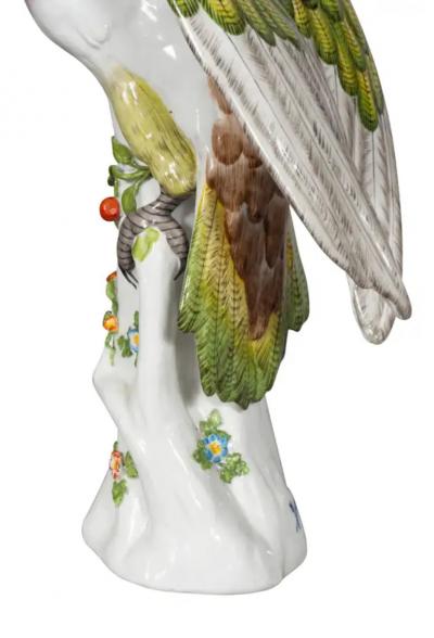 French Porcelain Figure of a Parrot