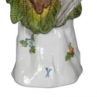 French Porcelain Figure of a Parrot